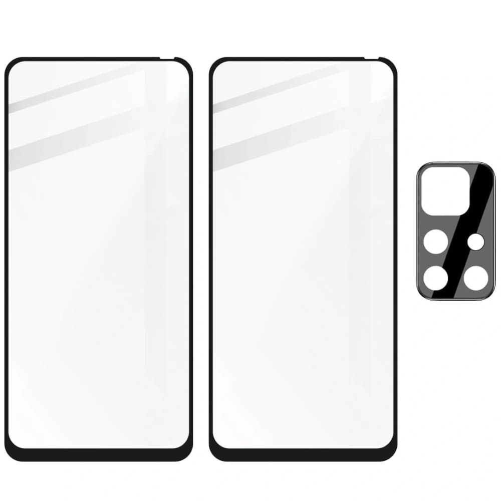 Bizon Glass Edge tempered glass - [2 PACK] + lens protection Poco M4 Pro 5G / Redmi Note 11S 5G black - 5