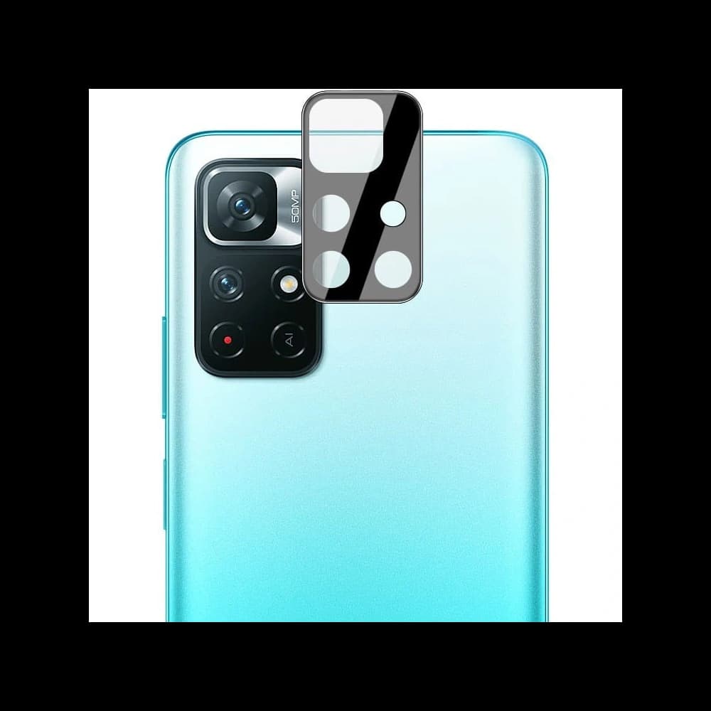 Bizon Glass Edge tempered glass - [2 PACK] + lens protection Poco M4 Pro 5G / Redmi Note 11S 5G black - 9