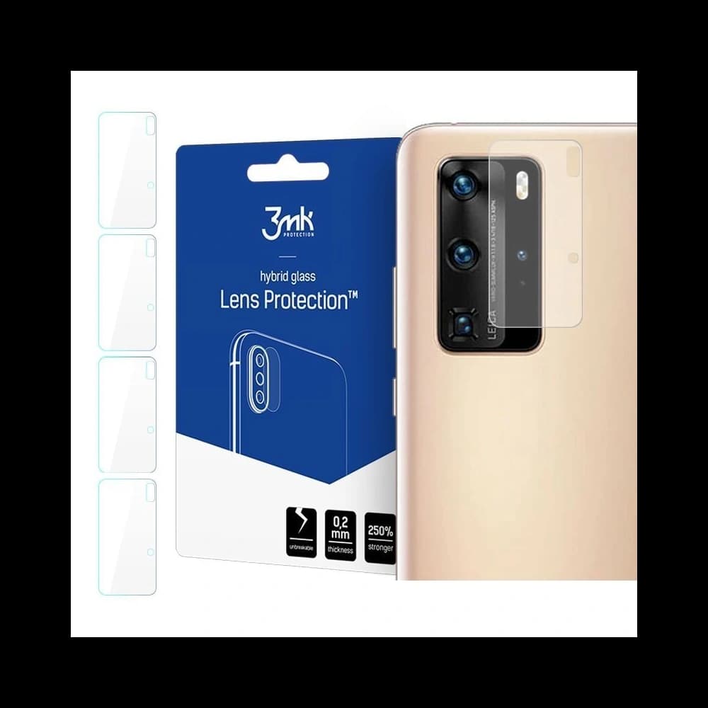 3MK Hybridglas für Kameraobjektiv Objektivschutz Huawei P40 Pro [4 PACK] - 1