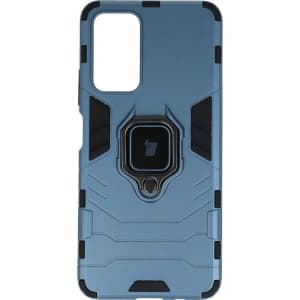 Bizon Case Armor Ring Poco M4 Pro 5G / Redmi Note 11S 5G blau