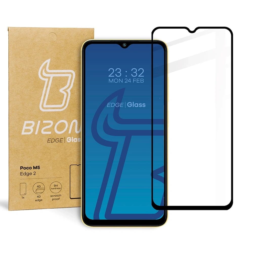 Bizon Glass Edge 2 Poco M5 black - 1
