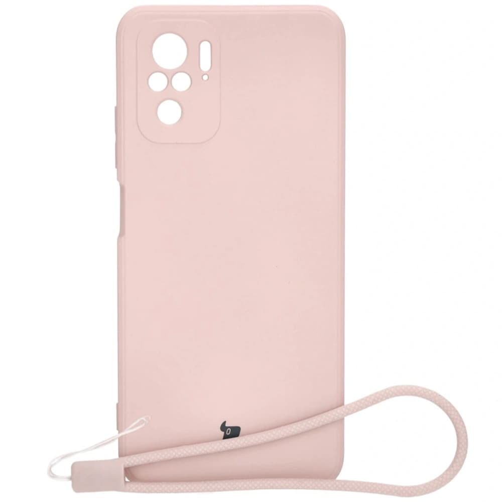 Bizon Case Silicone Sq Xiaomi Poco M5S / Redmi Note 10/10S light pink - 1