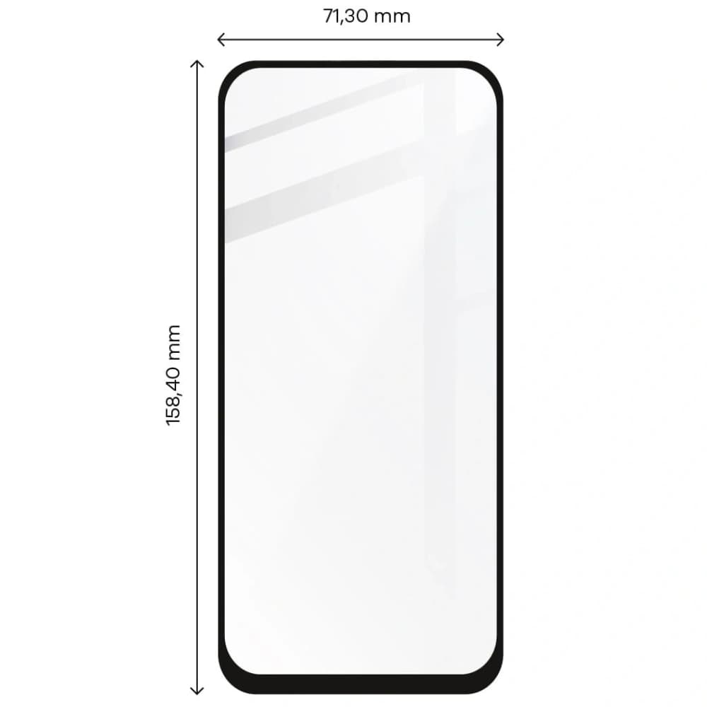 Bizon Glass Edge tempered glass - [2 PACK] + lens protection Xiaomi Poco X3 / NFC / PRO black - 2