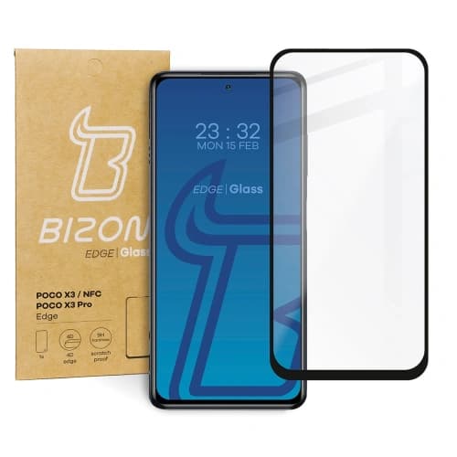 Bizon Glass Edge Xiaomi Poco X3 / NFC / PRO schwarz