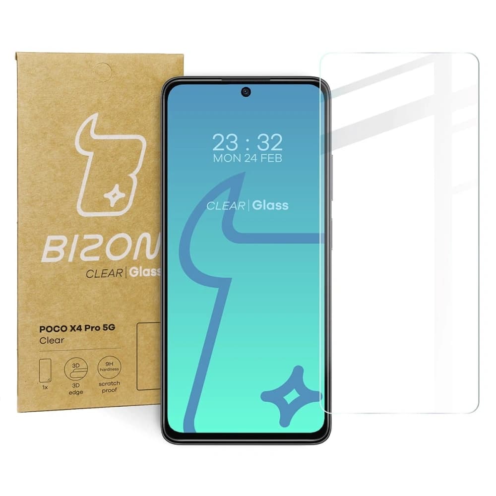 Tempered glass Bizon Glass Clear for Xiaomi Poco X4 Pro 5G - 1