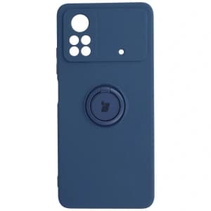 Bizon Case Silikonring Xiaomi Poco X4 Pro 5G marineblau