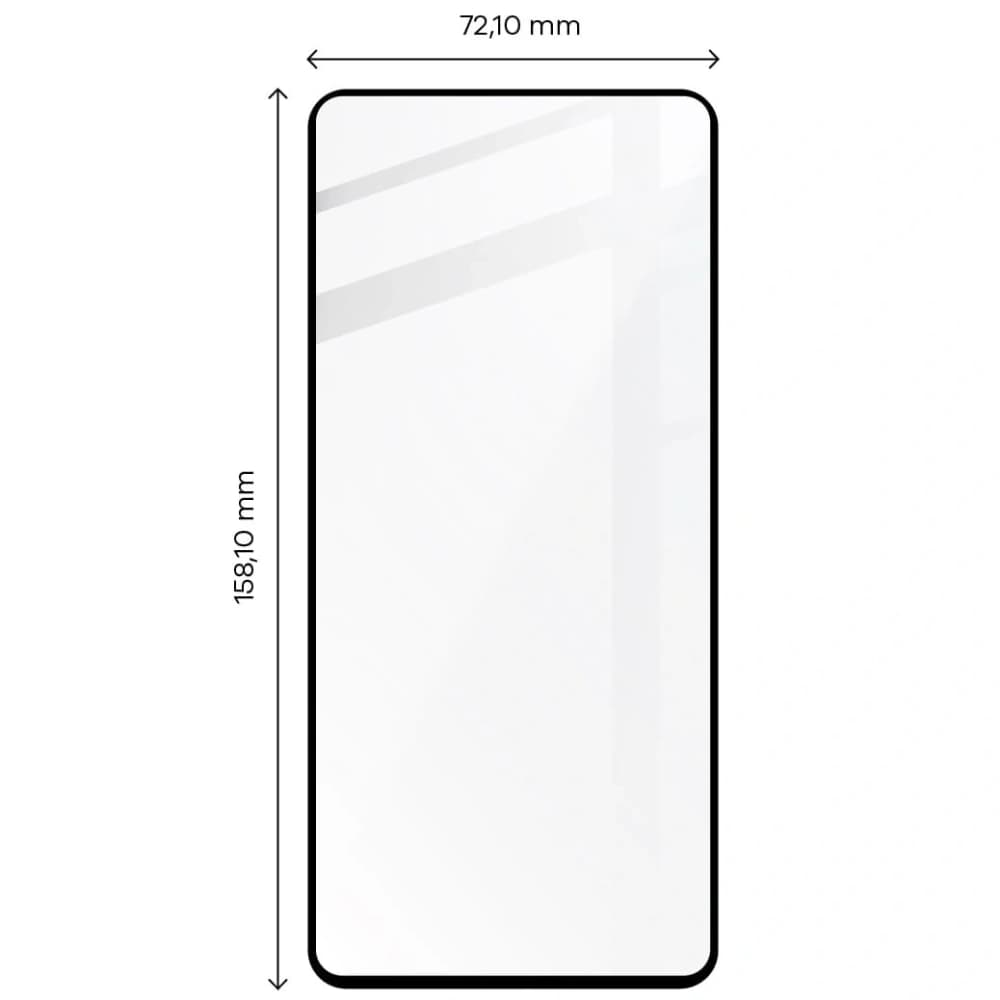 Bizon Glass Edge 2 Poco X5 Pro black - 2