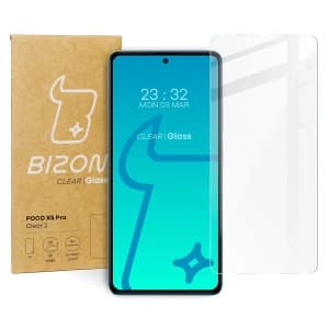 Bison Glass Klar 2 gehärtetes Glas für Poco X5 Pro