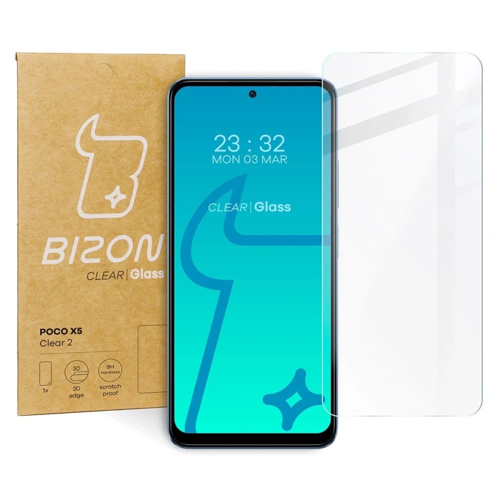 Bizon Glass Clear 2 Xiaomi POCO X5 Redmi Note 12 4G/5G - 1