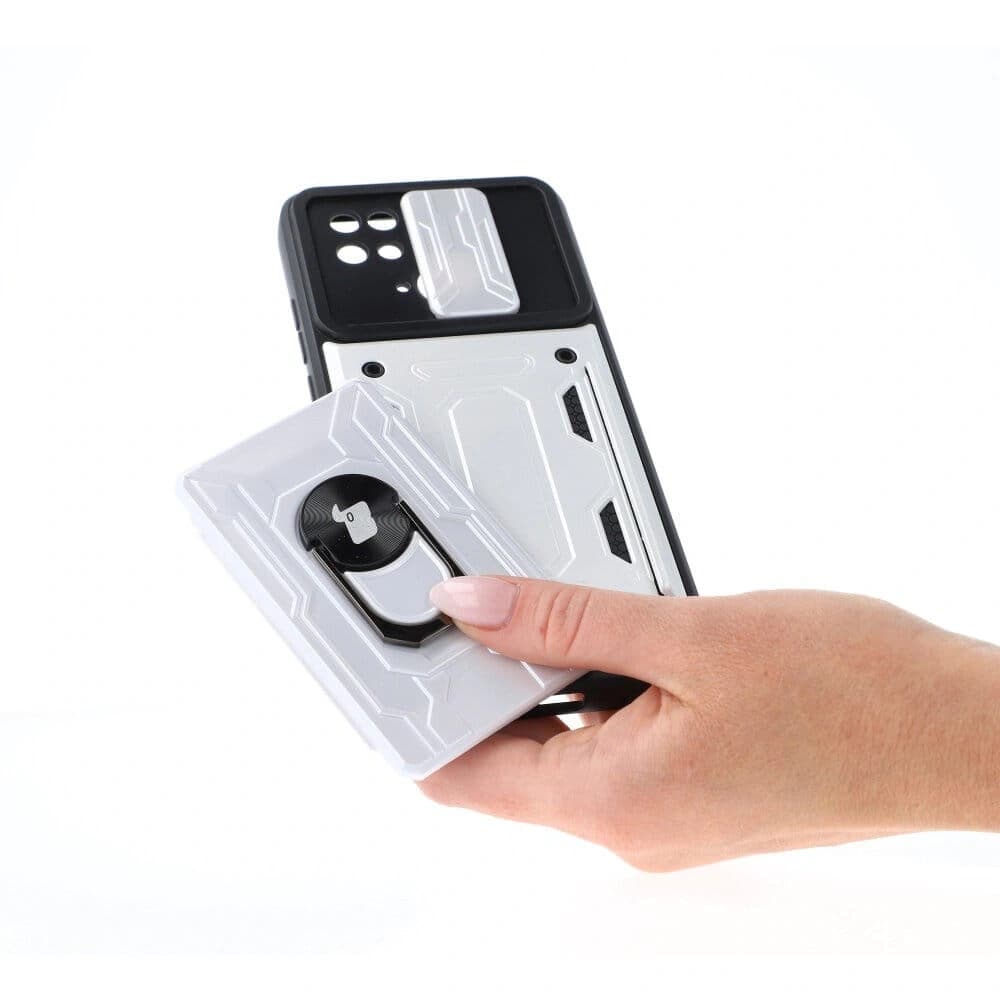 Bizon Case Camshield Card Slot Ring Xiaomi Redmi 10C white - 4