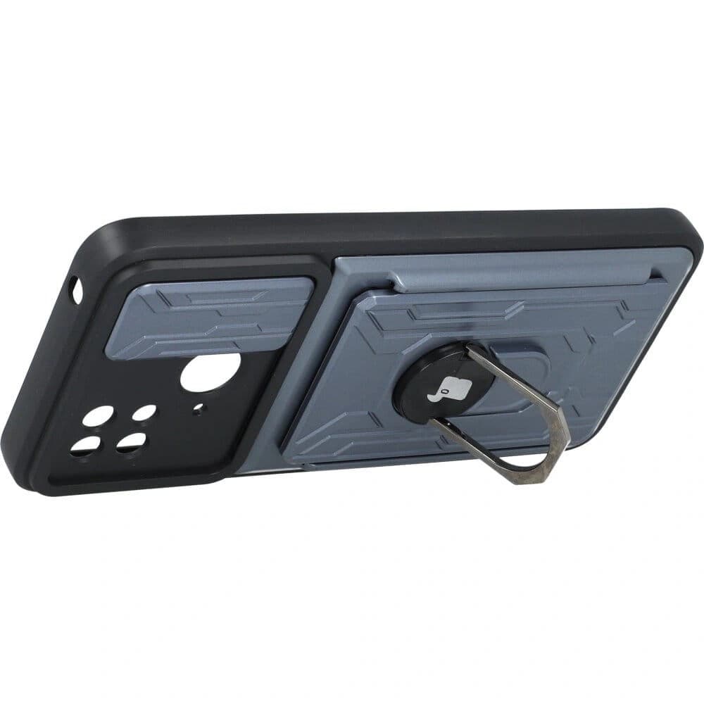 Bizon Case Camshield Card Slot Ring Xiaomi Redmi 10C grey - 3