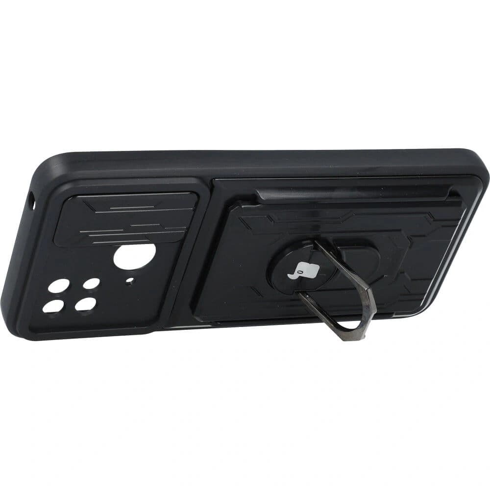 Bizon Case Camshield Kartensteckplatz Ring Xiaomi Redmi 10C schwarz - 3