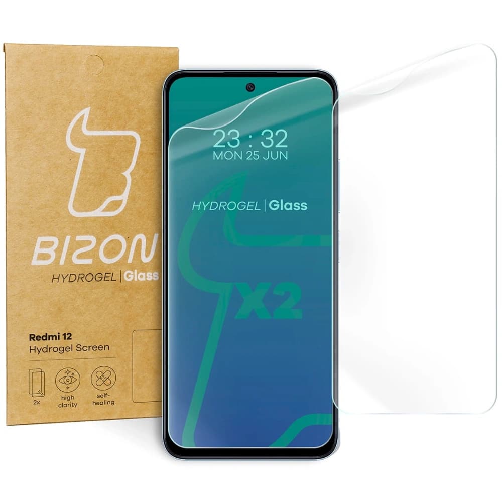 Bizon Glass Hydrogel Redmi 12 [2 PACK] - 1