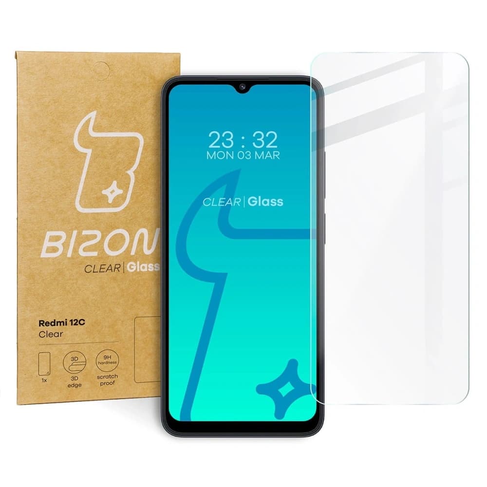 Bizon Glas Klar Xiaomi Redmi 12C - 1