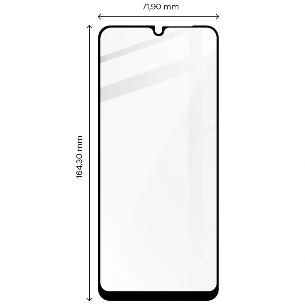 Bizon Glas Rand Redmi 12C schwarz - 2