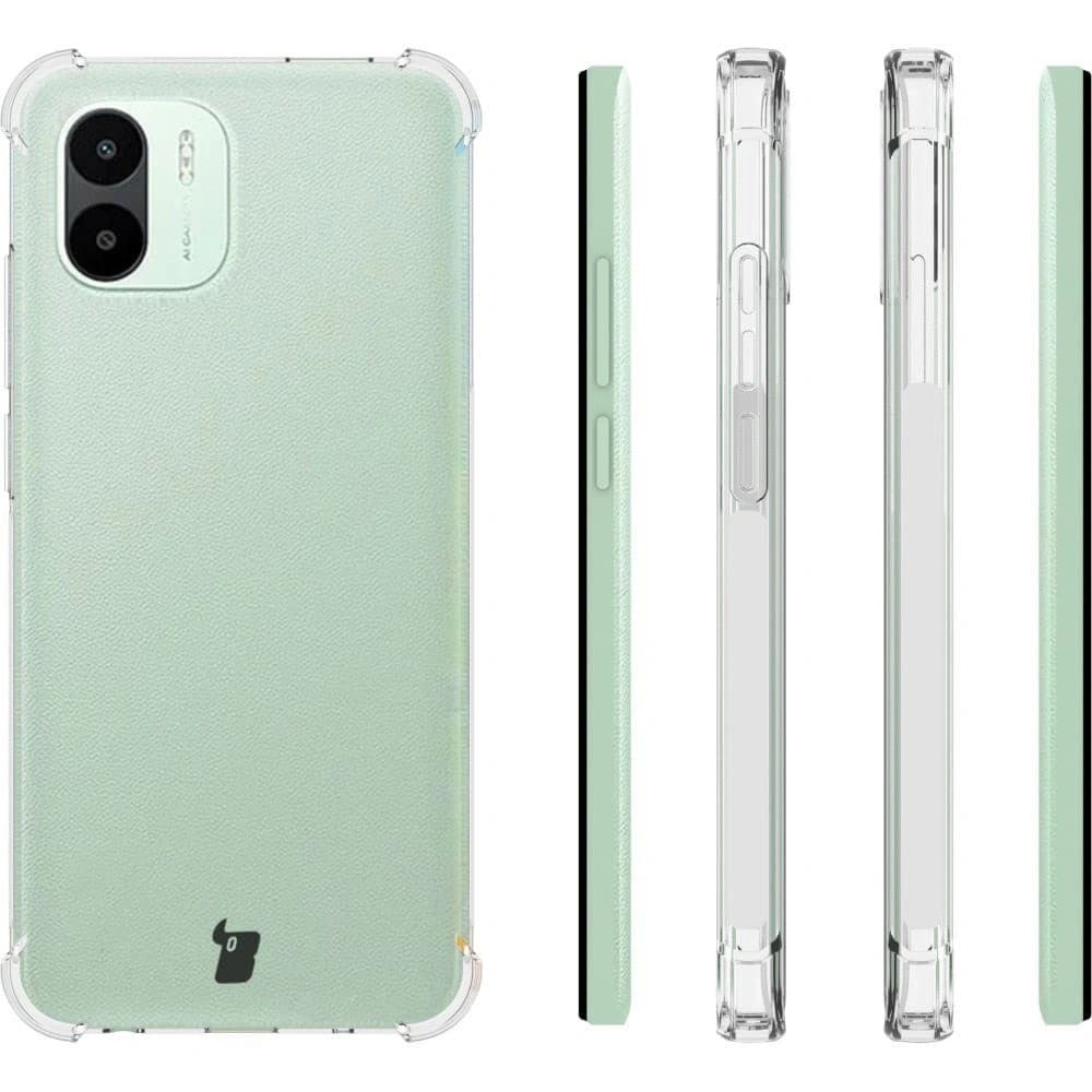 Bizon Case Clear Pack Hülle + 2x Displayschutzglas + Linsenschutzglas Xiaomi Redmi A1 klar - 4