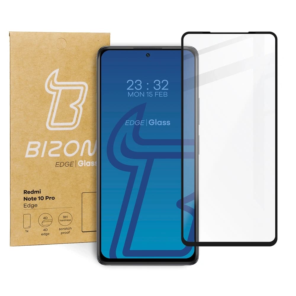 Bizon Glass Edge Redmi Note 10 Pro black - 1