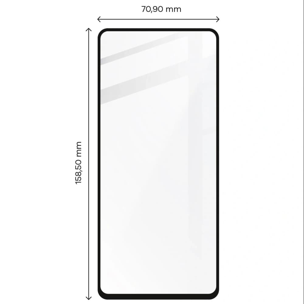 Bizon Glass Edge tempered glass - [2 PACK] + lens protection Redmi Note 10 Pro black - 2