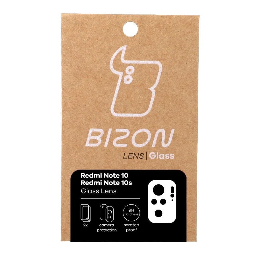 Bizon Glaslinse Xiaomi Redmi Note 10 / 10S [2 PACK] - 6