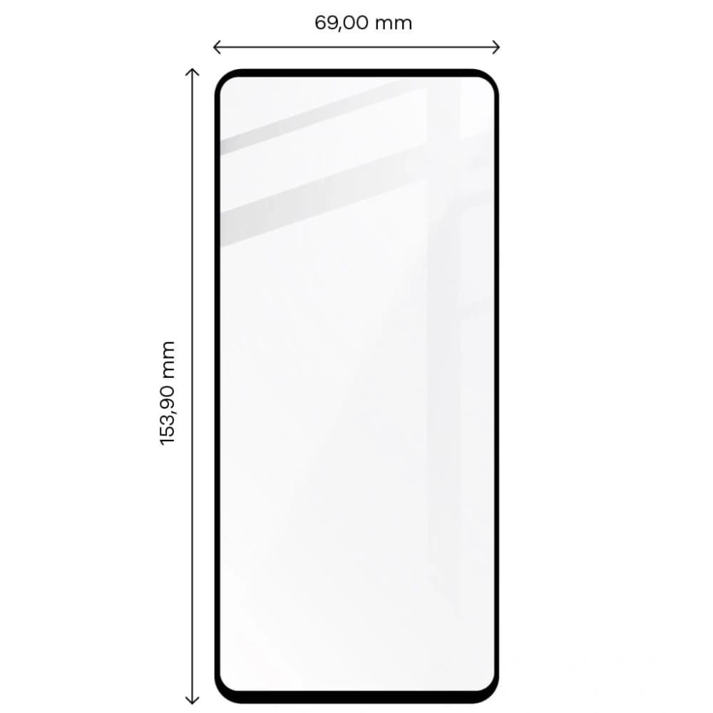 Bizon Glass Edge gehärtetes Glas - [2 PACK] + Linsenschutz für Redmi Note 11 schwarz - 3