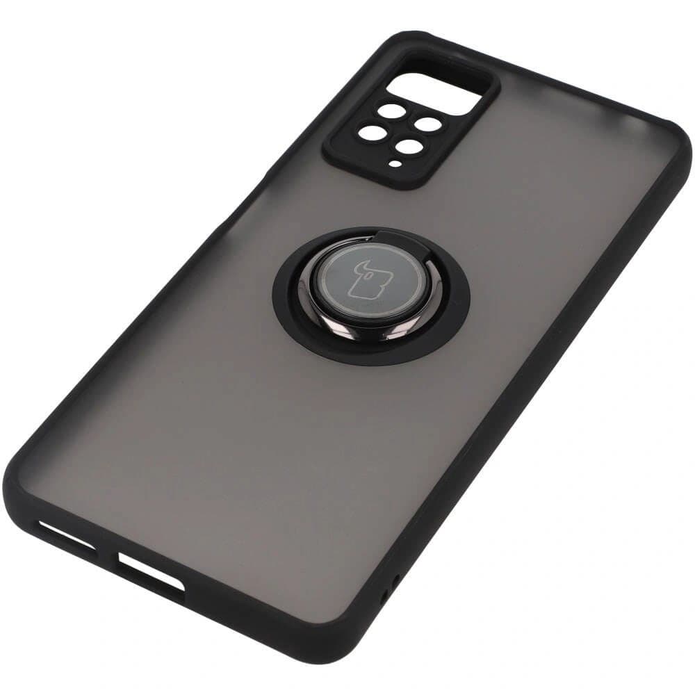 Bizon Case Hybrid Ring Xiaomi Redmi Note 11 Pro / Pro 5G smoky with a black frame - 3