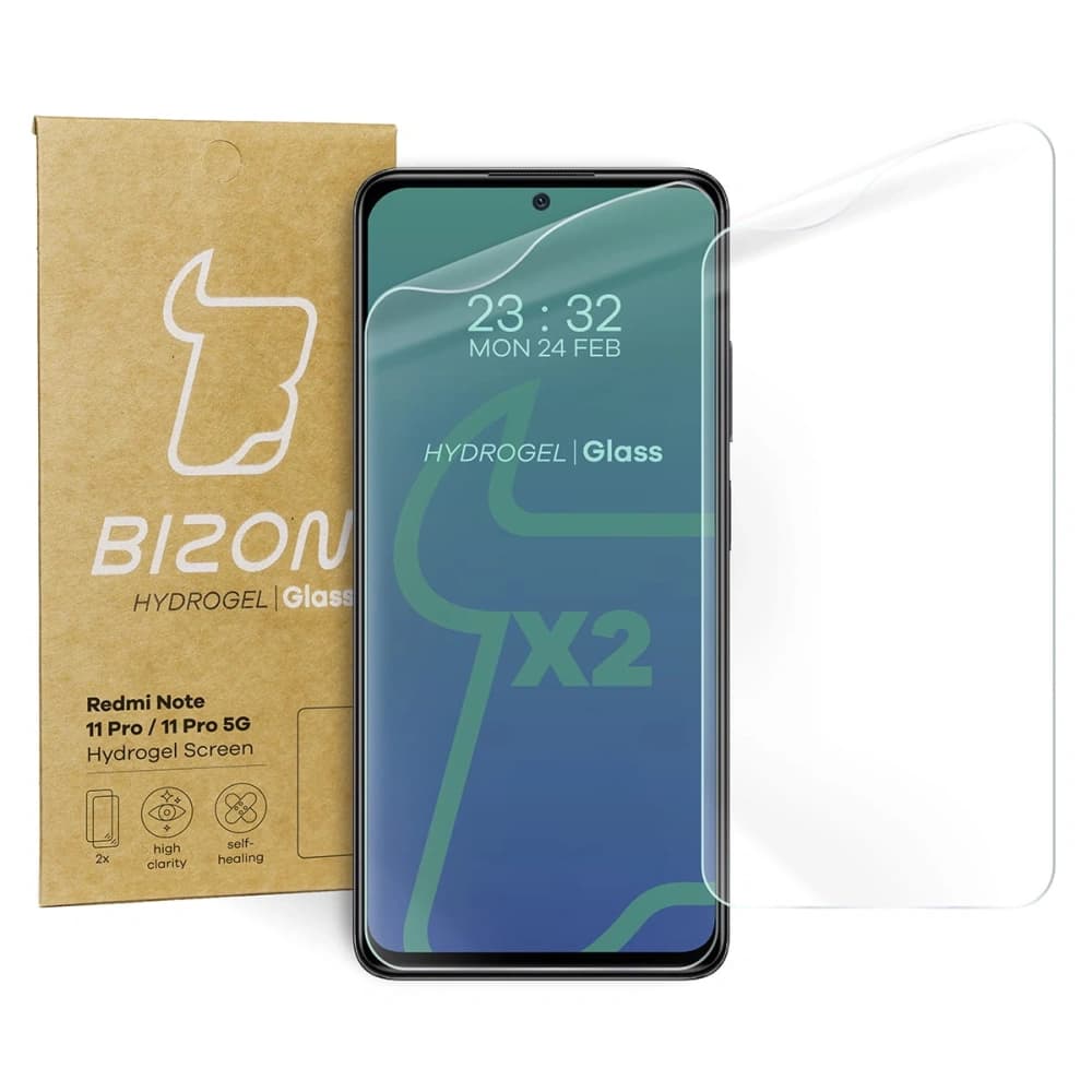 Bizon Glas Hydrogel Redmi Note 11 Pro / 11 Pro 5G [2 PACK] - 1