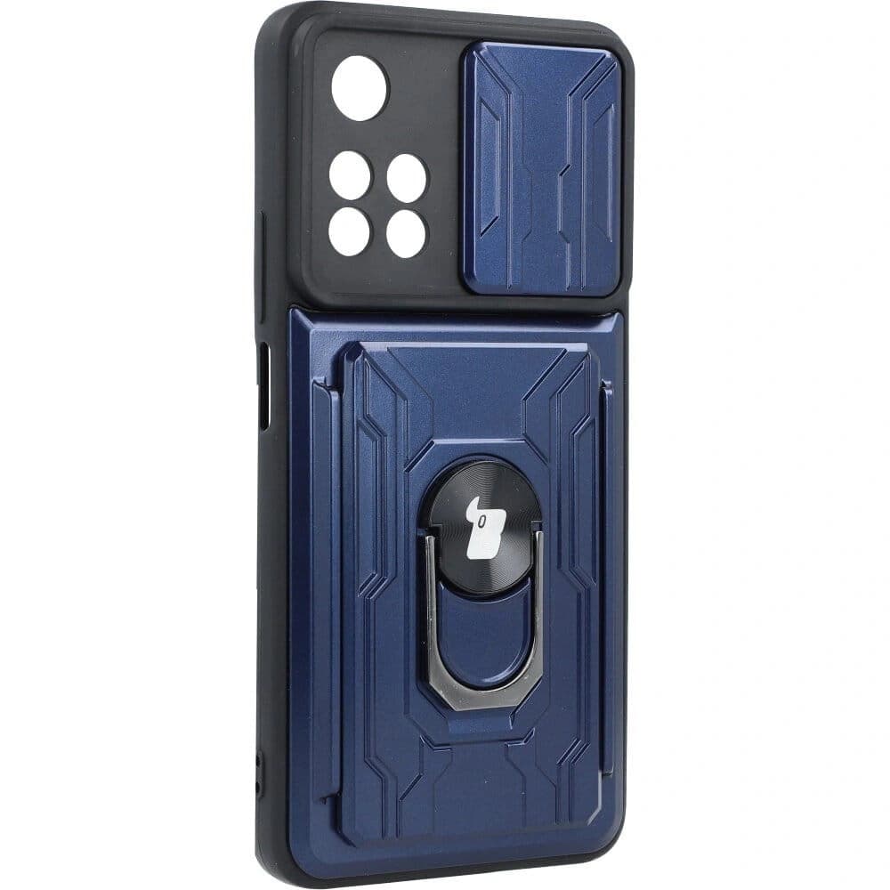 Bizon Case Camshield Kartensteckplatz Ring Xiaomi Redmi Note 11 Pro+ 5G marineblau - 2