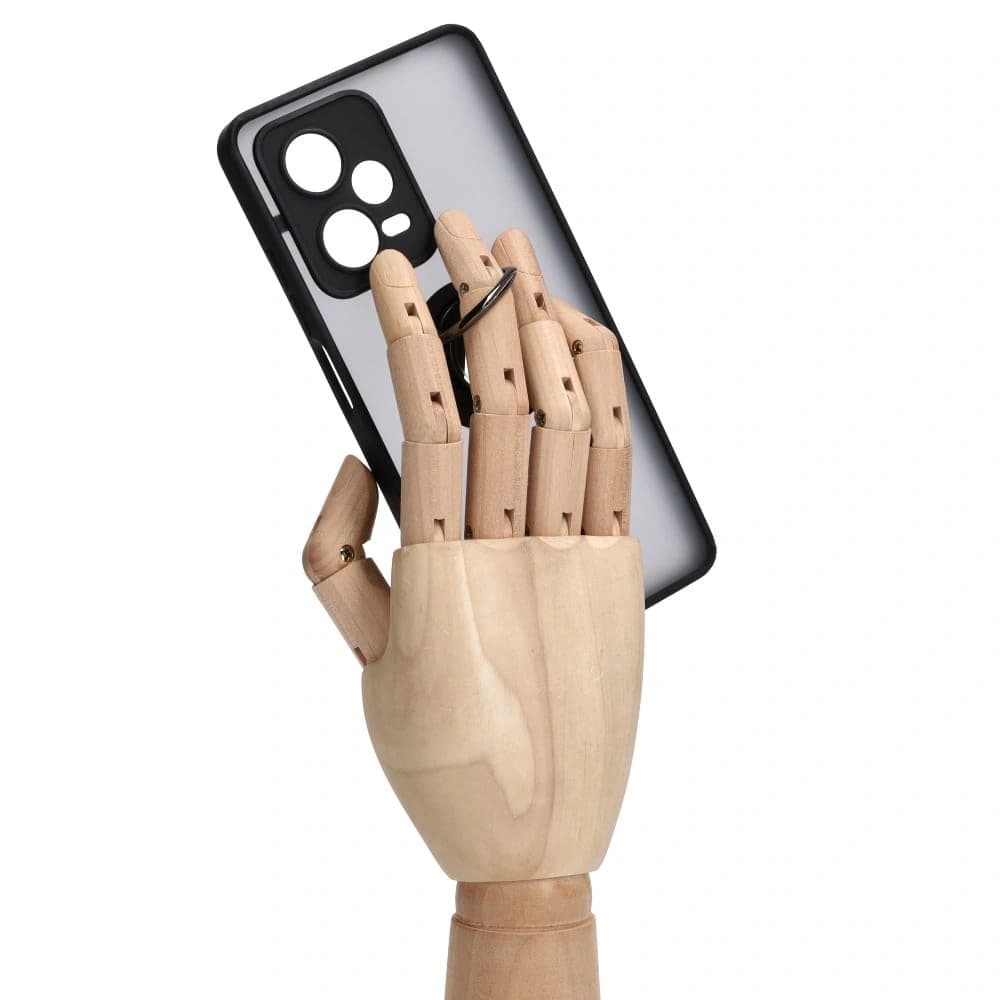 Bizon Case Hybrid Ring Xiaomi Redmi Note 12 Pro+ 5G smoky with a black frame - 8