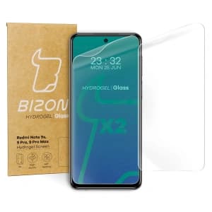 Folia hydrożelowa na ekran Bizon Glass Hydrogel Xiaomi Redmi Note 9S/ 9 Pro/ 9 Pro Max [2 PACK]