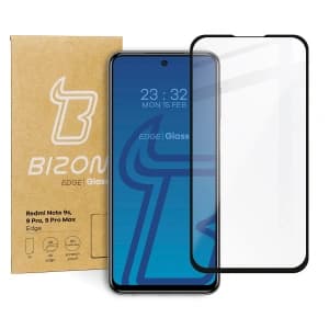 Szkło hartowane Bizon Glass Edge do Redmi Note 9S/ 9 Pro/ 9 Pro Max czarne