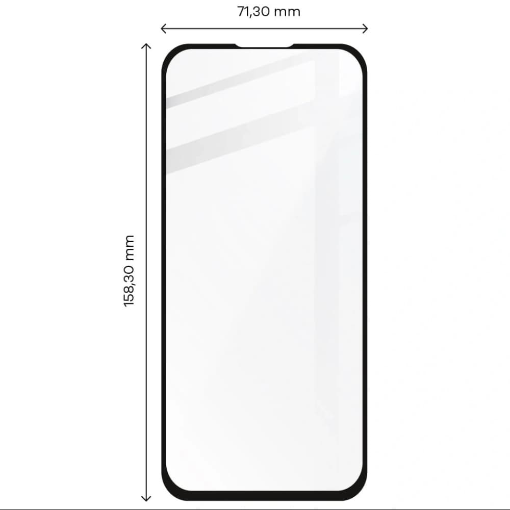 Bizon Glass Edge Redmi Note 9S/ 9 Pro/ 9 Pro Max black - 2