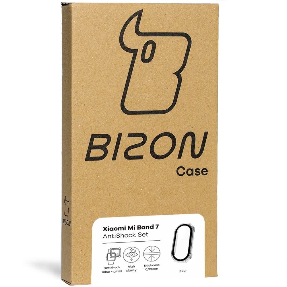 Bizon Case AntiShock Set Xiaomi Mi Band 7 klar - 6
