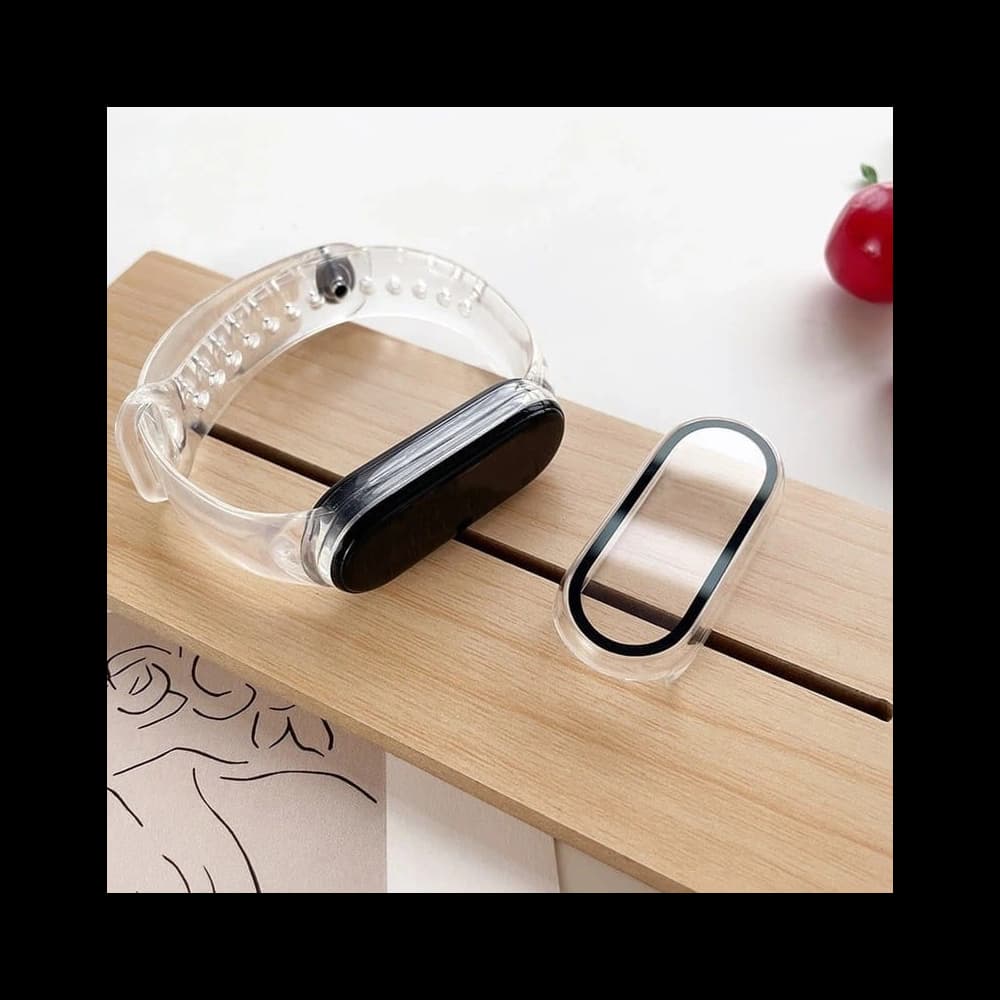Bizon Case Case + Glass Set Xiaomi Mi Band 7 klar - 7