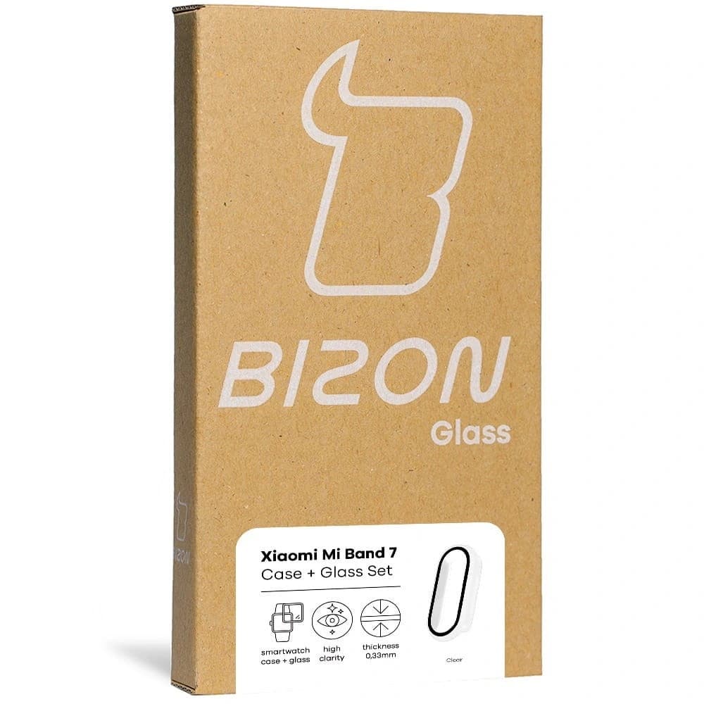 Bizon Case Case + Glass Set Xiaomi Mi Band 7 klar - 9