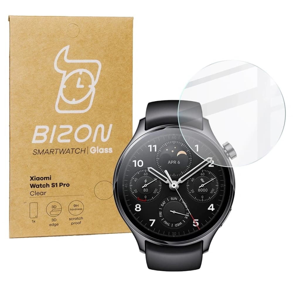 Bizon Glass Clear Xiaomi Watch S1 Pro - 1
