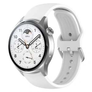 Bizon Strap Watch Silicone Pro Xiaomi Watch S1 Pro white