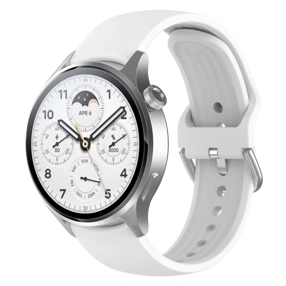 Bizon Strap Watch Silicone Pro Xiaomi Watch S1 Pro white - 1