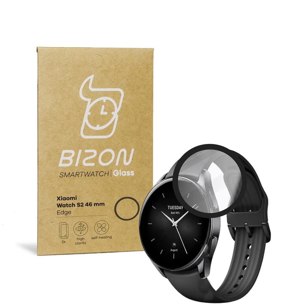 Bizon Glass Edge Xiaomi Uhr S2 46 mm schwarz - 1