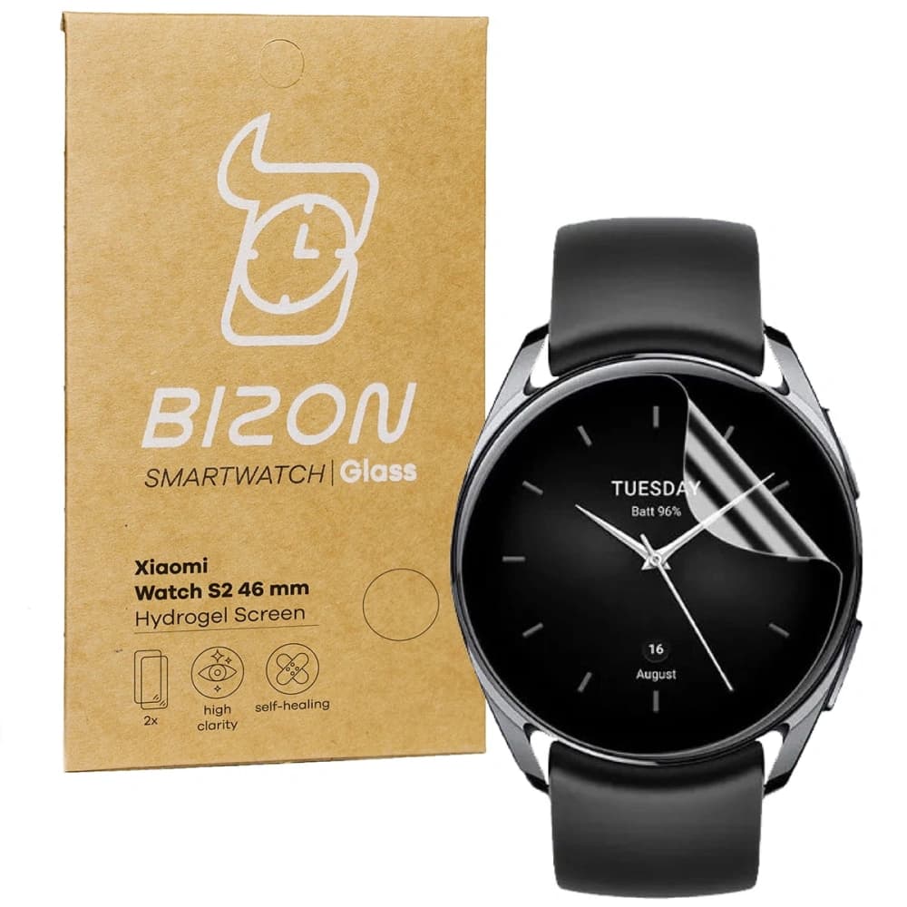 Bizon Glass Hydrogel Xiaomi Uhr S2 46 mm [2 PACK] - 1