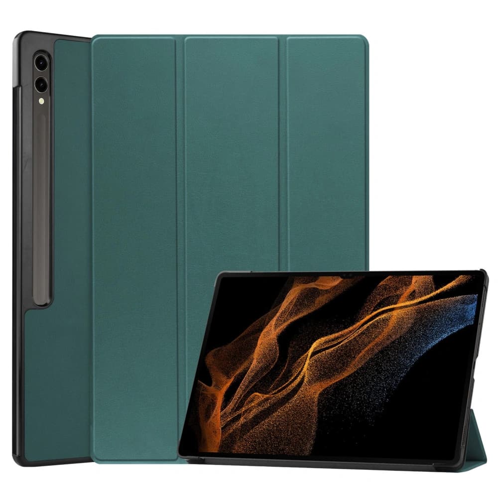Bizon Case Tab Croc Samsung Galaxy Tab S10 Ultra / S9 Ultra dark green - 1