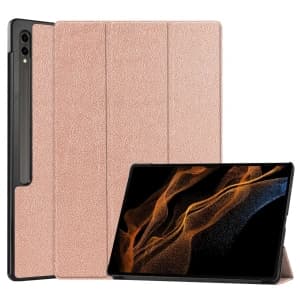 Bizon Case Tab Croc Samsung Galaxy Tab S10 Ultra / S9 Ultra rose gold