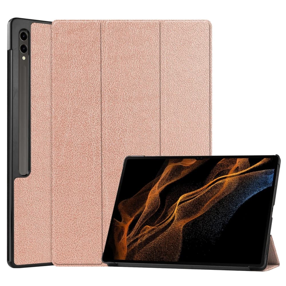 Bizon Case Tab Croc Samsung Galaxy Tab S10 Ultra / S9 Ultra rose gold - 1