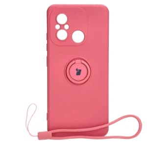 Bizon Case Silikonring Sq Xiaomi Redmi 12C schmutzig pink