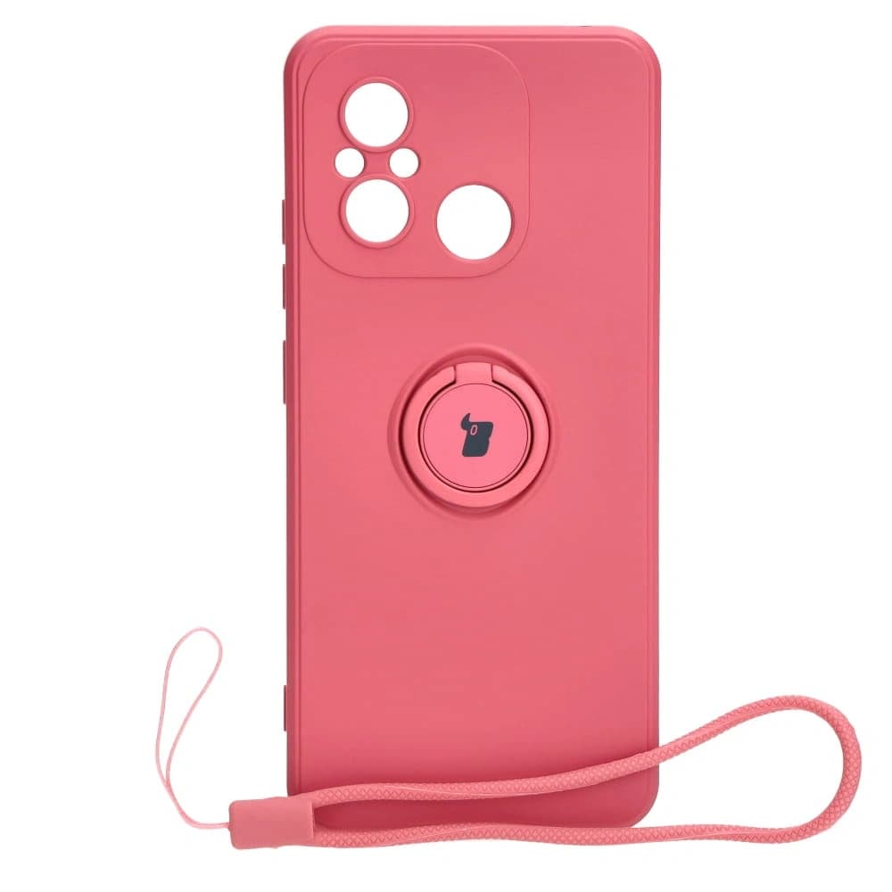 Bizon Case Silikonring Sq Xiaomi Redmi 12C schmutzig pink - 1