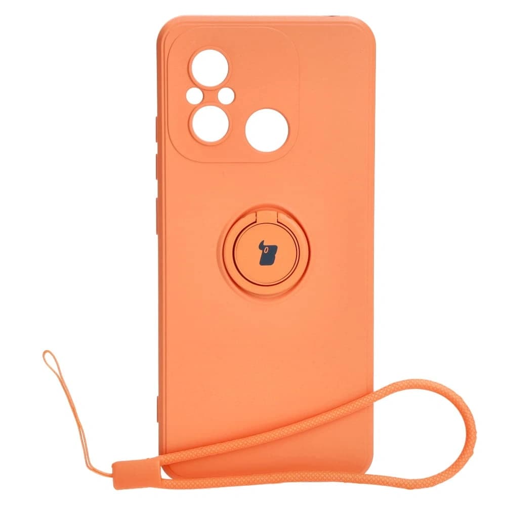 Bizon Case Silikonring Sq Xiaomi Redmi 12C orange - 1