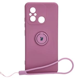 Bizon Case Silikonring Sq Xiaomi Redmi 12C dunkel lila