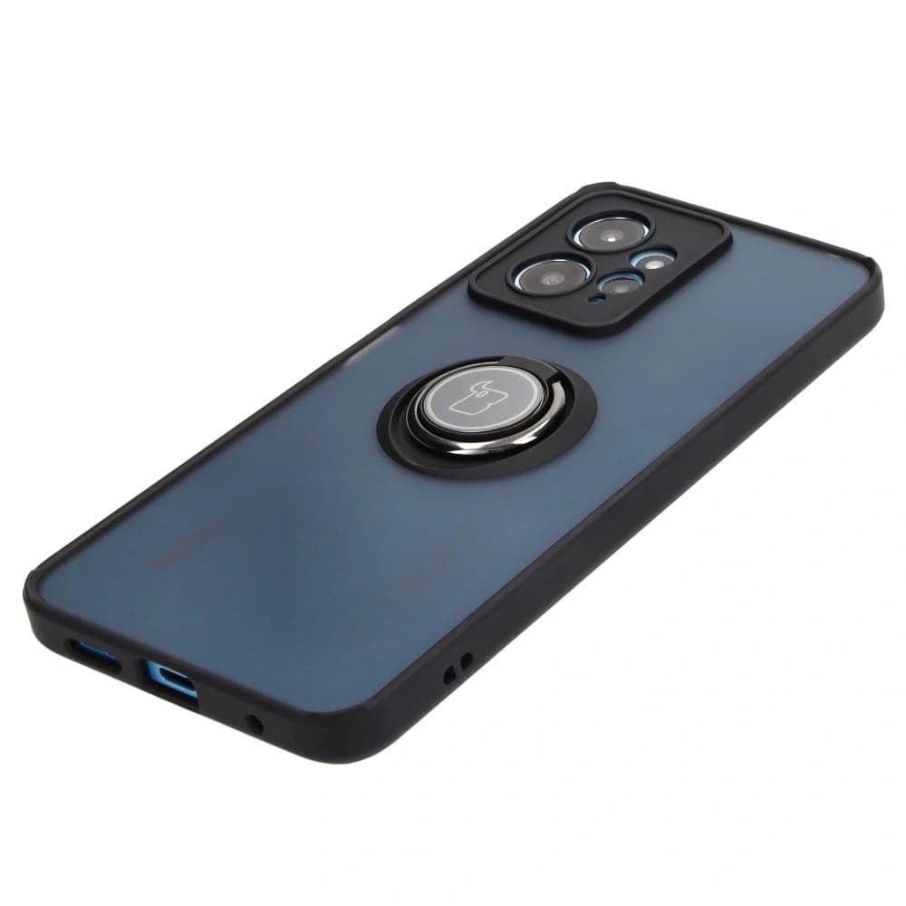 Bizon Case Hybrid Ring Xiaomi Redmi Note 12 4G rauchig mit einem schwarzen Rahmen - 3