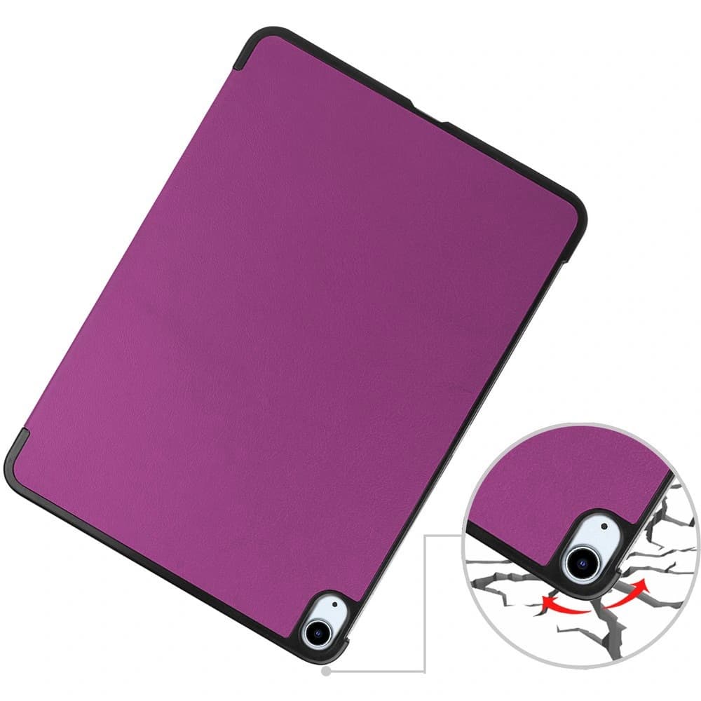 Etui Bizon Case Tab Croc do Apple iPad Air 6 / Air 5 / Air 4 ciemnofioletowe - 2