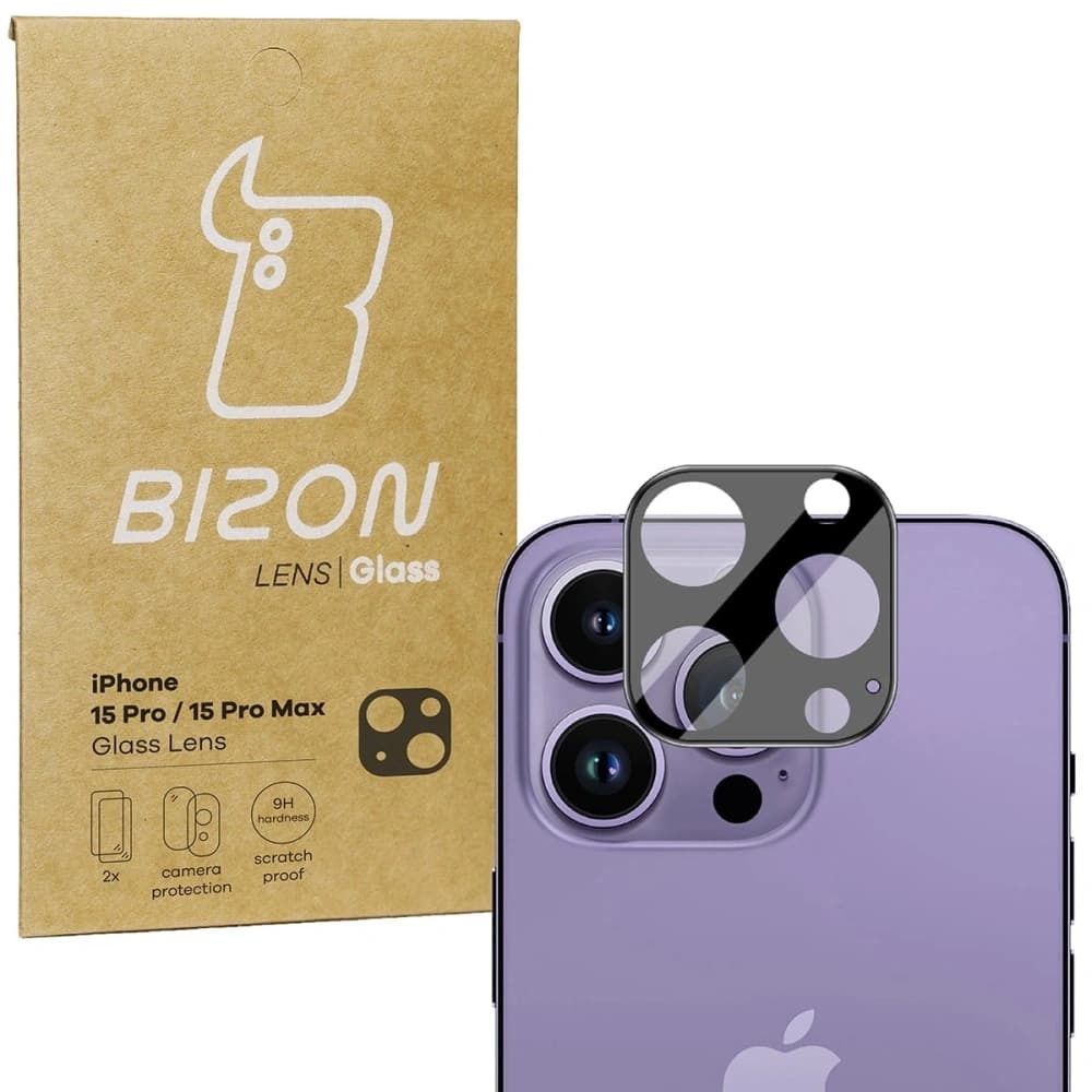Bizon Glass Lens Apple iPhone 15 Pro / Apple iPhone 15 Pro Max [2 PACK] - 1