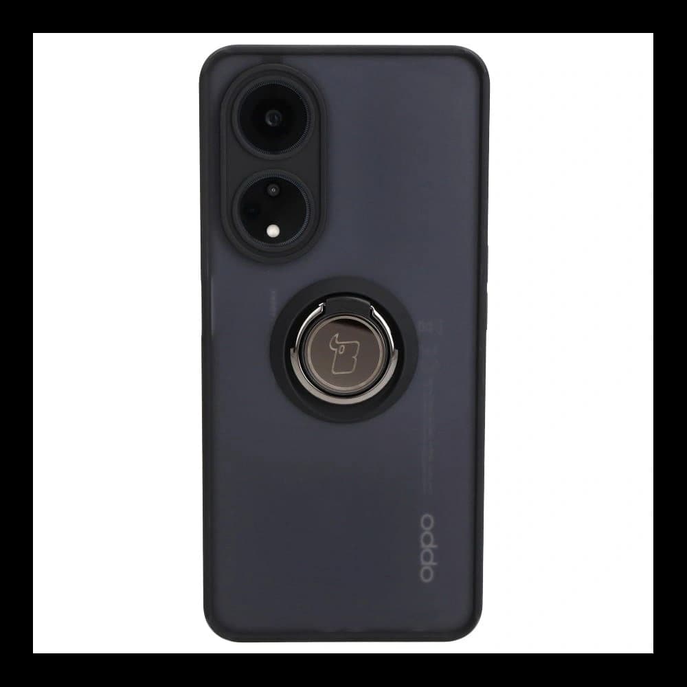 Bizon Case Hybrid Ring Oppo A98 5G rauchig mit einem schwarzen Rahmen - 2